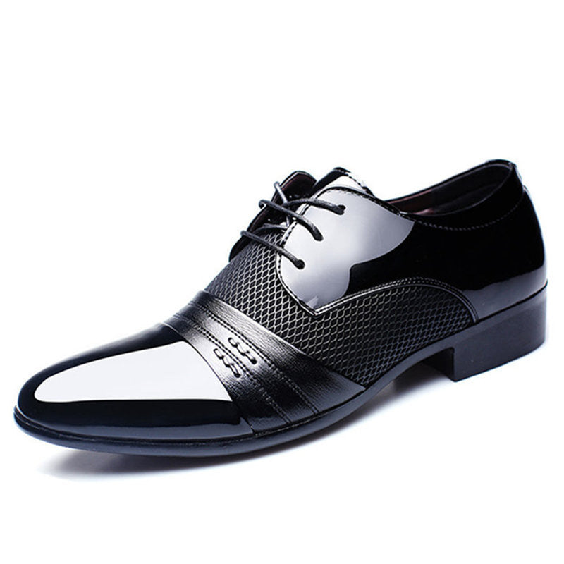 Luxury Brand Men Shoes Men's Flats Shoes Men Patent Leather Shoes Classic Oxford Shoes For Men New Fashion - CelebritystyleFashion.com.au online clothing shop australia