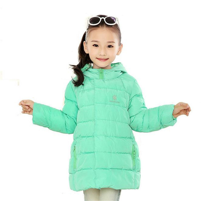 New Brand Kids Girls Winter Jacket Fashion Lightweight Outwear kids Warm Long Coat Down & Parkas - CelebritystyleFashion.com.au online clothing shop australia