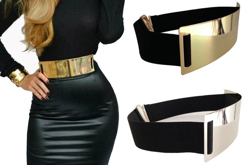 Designer Belts for Woman Gold Silver Brand Belt Classy Elastic ceinture femme 3 color belt ladies Apparel Accessory - CelebritystyleFashion.com.au online clothing shop australia