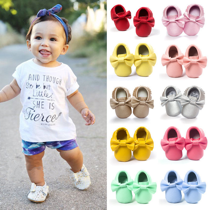 Handmade Soft Bottom Fashion Tassels Baby Moccasin Newborn Babies Shoes 19-colors PU leather Prewalkers Boots - CelebritystyleFashion.com.au online clothing shop australia