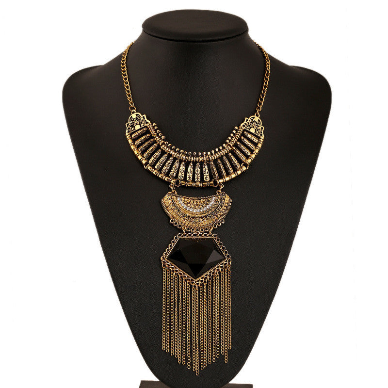 Necklaces Colar Big Necklace Pendants Long Vintage Jewelry Woman Maxi Boho Tassel Bohemian Ethnic Choker Statement Necklace - CelebritystyleFashion.com.au online clothing shop australia