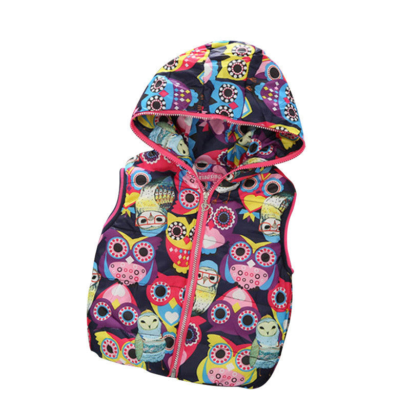 Autumn Girl Vests Jacket Kids Clothes Character Fashion Children Clothing Hooded Waistcoats Casual Baby Girls Vest Coats - CelebritystyleFashion.com.au online clothing shop australia