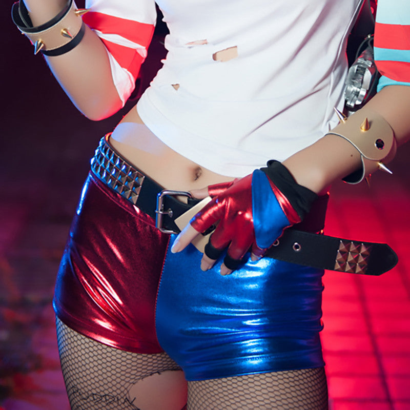 Arkham Game Disfraces Adulto Harajuku Sudaderas Mujer Harley Quinn Suicide Squad Shorts For Girls Party Cosplay Cloth - CelebritystyleFashion.com.au online clothing shop australia