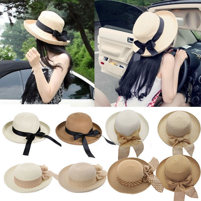 New Fashion Summer Casual Women Ladies Wide Brim Beach Sun Hat Elegant Straw Floppy Bohemia Cap For Women Dating Cheap Z1 - CelebritystyleFashion.com.au online clothing shop australia