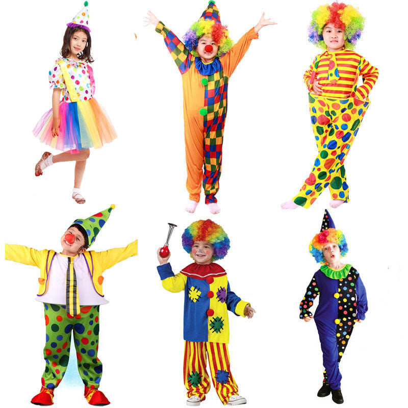 Halloween Costumes Kids Children Circus Clown Costume Naughty Harlequin Fancy Fantasia Infantil Cosplay Clothing for Boys Girls - CelebritystyleFashion.com.au online clothing shop australia