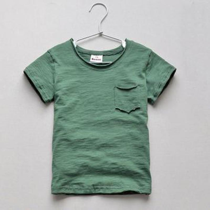 2-10 Years Summer Cotton Fiber Short Sleeve T-shirt Boys Clothing O-neck Children T Shirts - CelebritystyleFashion.com.au online clothing shop australia