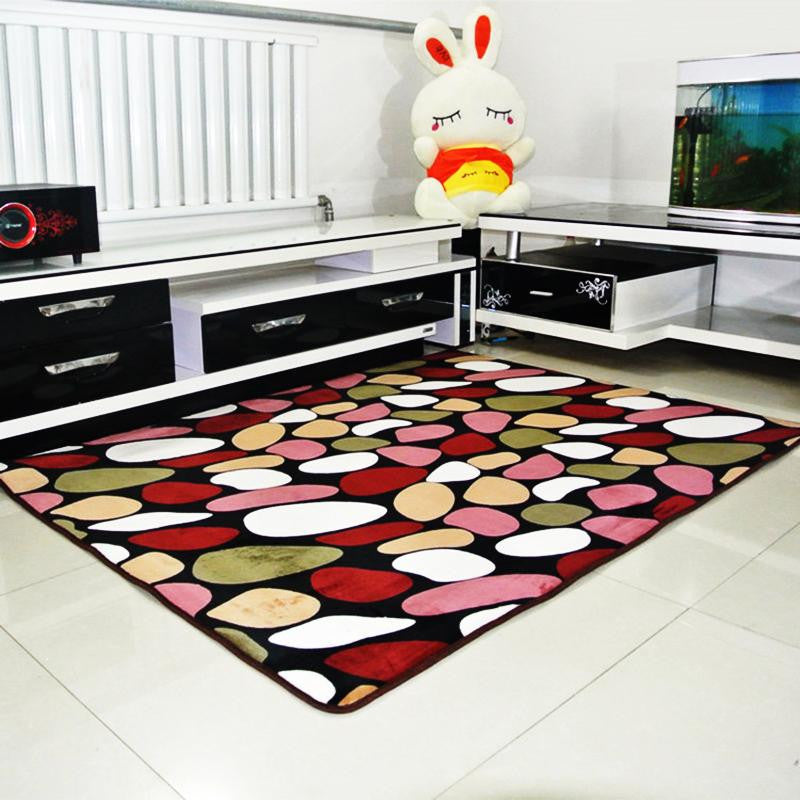 Soft Anti-skid thickening Coral Fleece Carpet for Living Dining Bedroom home decor floor carpet size 40*60 50*80 60*90 80*120cm