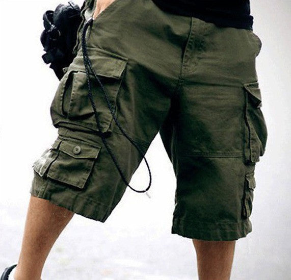 Free Belt High Quality Mens Cargo Shorts Multi-pocket Solid Men Short Pants - CelebritystyleFashion.com.au online clothing shop australia