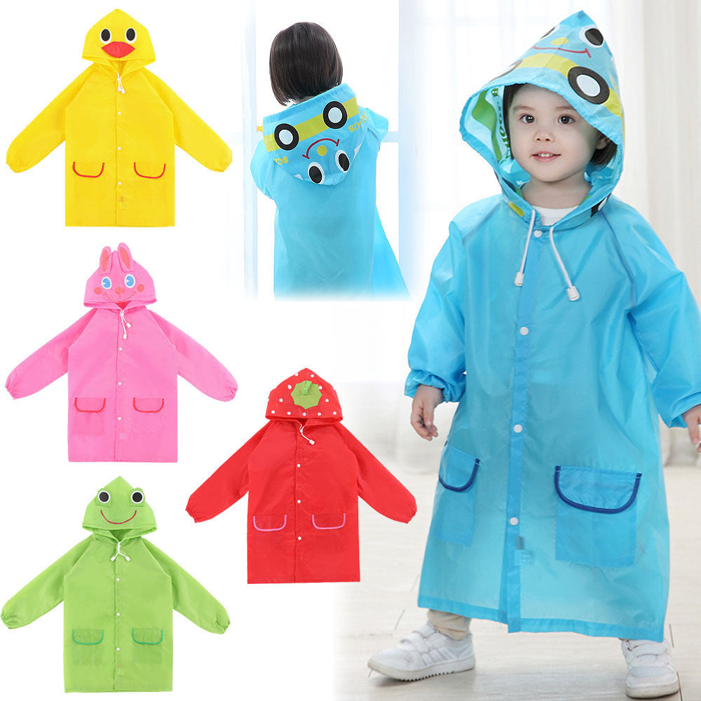 Poncho New Waterproof Kids Rain Coat For children Raincoat Rainwear/Rainsuit,Kids boy girl Animal Style Raincoat W1S1 - CelebritystyleFashion.com.au online clothing shop australia