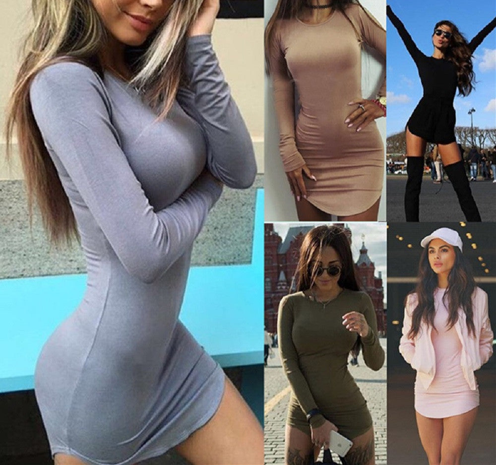 Pencil Bodycon Skinny Mini Shirt Dress Casual Kylie Jenner Style - CelebritystyleFashion.com.au online clothing shop australia