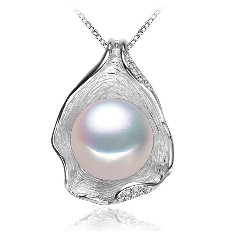 charm Shell design Pearl Jewelry,Pearl Necklace Pendant, 925 sterling silver jewelry ,fashion necklaces for women - CelebritystyleFashion.com.au online clothing shop australia