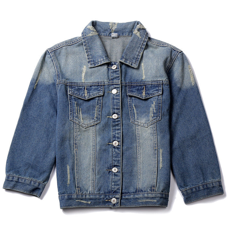 TC Women Jeans Jackets Short Tops Spring Autumn Long Sleeve Denim Coat Ripped For Women Clothing Chaquetas Mujer AT00168 - CelebritystyleFashion.com.au online clothing shop australia