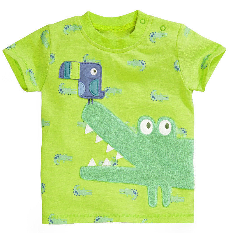 Boys T shirt Cartoon Car Cotton Tops O Neck Kids Short Sleeve T-Shirts Boys Clothes Baby Children Summer Clothing - CelebritystyleFashion.com.au online clothing shop australia