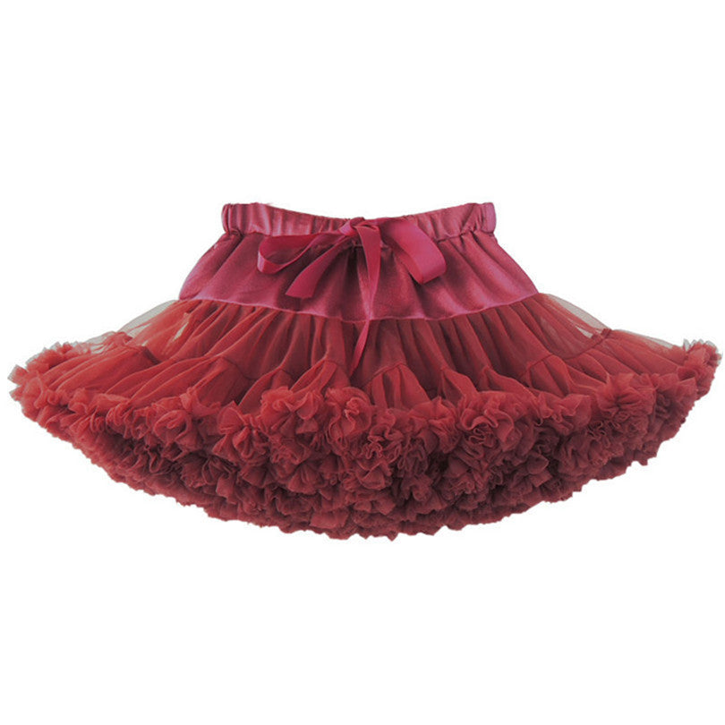 Baby girls tutu fluffy chiffon pettiskirt baby girls skirts Princess party tulle dance wear Skirts for girls 12Mo-8 Ys 21 Colors - CelebritystyleFashion.com.au online clothing shop australia