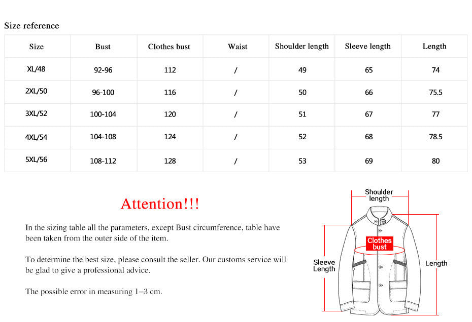Three Colors Large Size Polyester Thin jacket Men parka Casual Warm Coat 16MC853