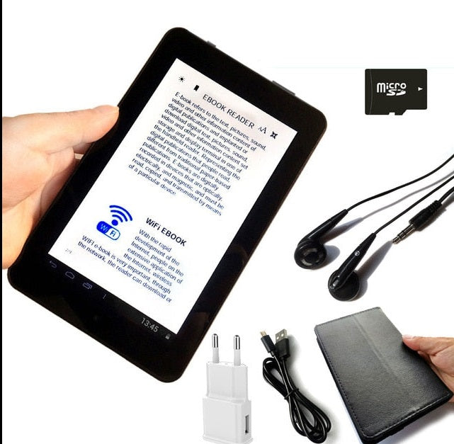 7inch LCD Screen E-book reader smart HD eye-safe display wifi digital players with global Multi-language Support micro sd-Dollar Bargains Online Shopping Australia