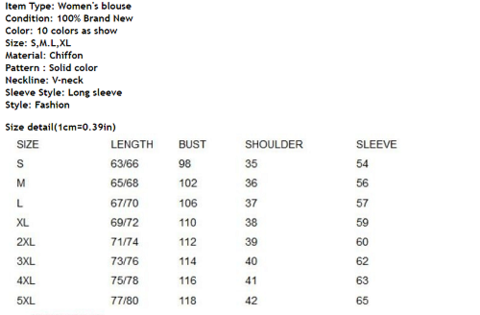 Women Blouses Cross Front Split Back Chiffon Blouse Long Sleeve Ladies Tops Shirts Plus Size