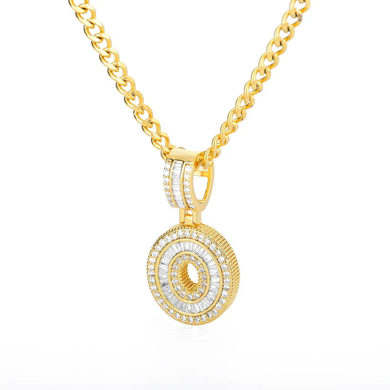 Cubic Zirconia Letters A-Z Pendant Necklaces Iced Out Rock Candy Style Initial Charms Necklace Fantastic Jewelry Gift-Dollar Bargains Online Shopping Australia