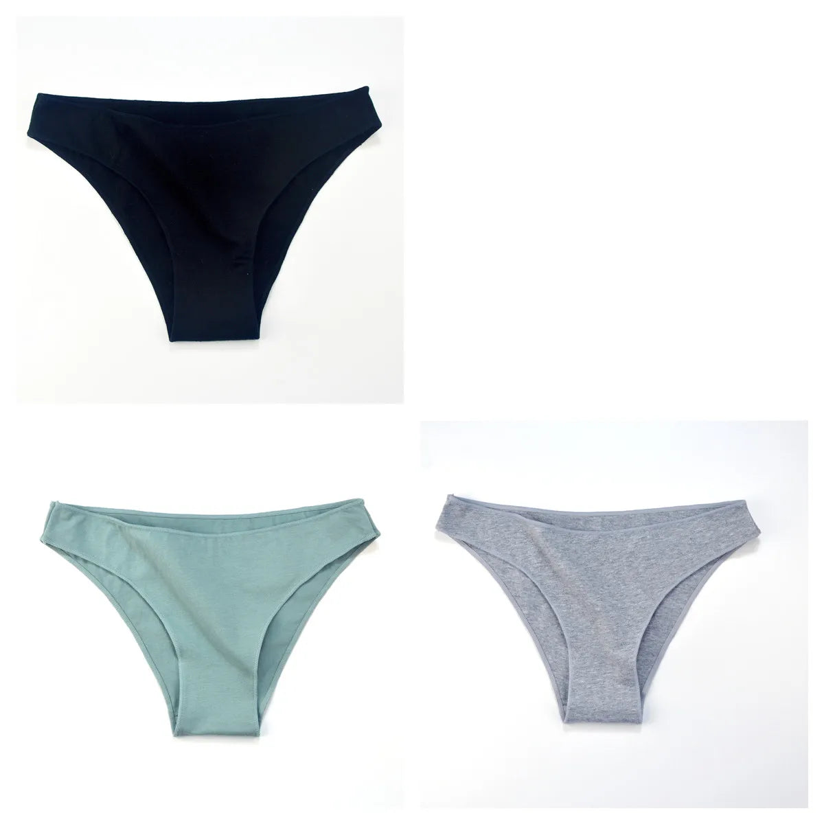 3Pcs Cotton Underwear Seamless Panties For Women Low Rise Briefs Female Solid Color Comfort Pantys Breathable Lingerie