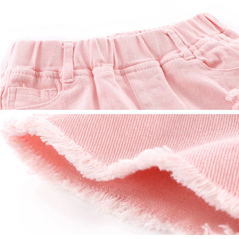 Kids Girl Summer Pants 3-9 Years Children Casual Candy Color Cotton Short Pants-Dollar Bargains Online Shopping Australia