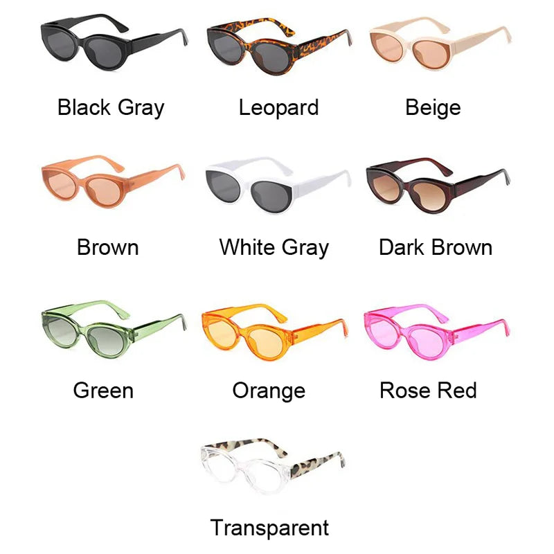 Personality Cat Eye Sunglasses Woman Vintage Candy Colors Gradient Sun Glasses Female Fashion
