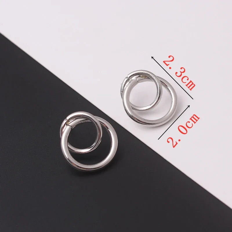 Exaggerated Geometry Irregular Metal Dangle Earrings Spiral Twist Knot Round Smooth Brincos Jewelry-Dollar Bargains Online Shopping Australia