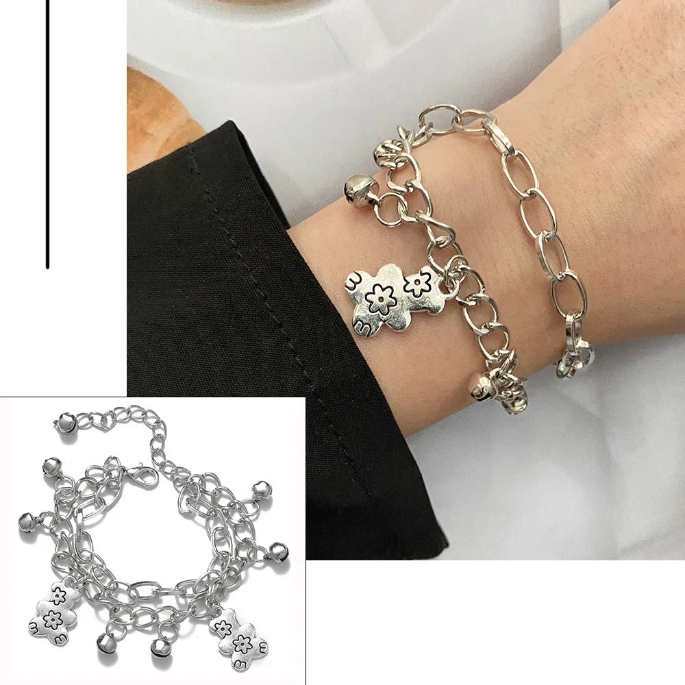 FNIO Bohemian Bracelets for Women Fashion Multilayer Beaded Chain Bracelets Set Charm Bracelet Bangles Jewelry Punk-Dollar Bargains Online Shopping Australia