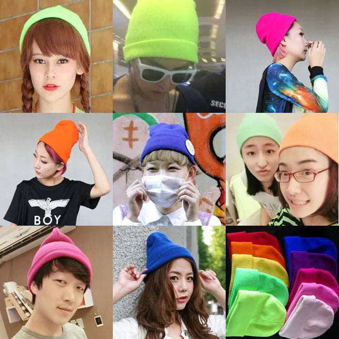Winter Hats for Women Men Beanies Knitted Solid Cute Hat Girls Autumn Female Beanie Caps Warmer Bonnet Ladies Casual Cap