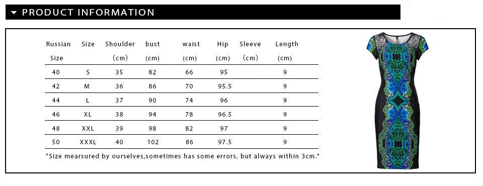 O-Neck Lace Dress Women Casual Knee-length Dress Short Sleeve Print Plus Size Slim Dress 2409