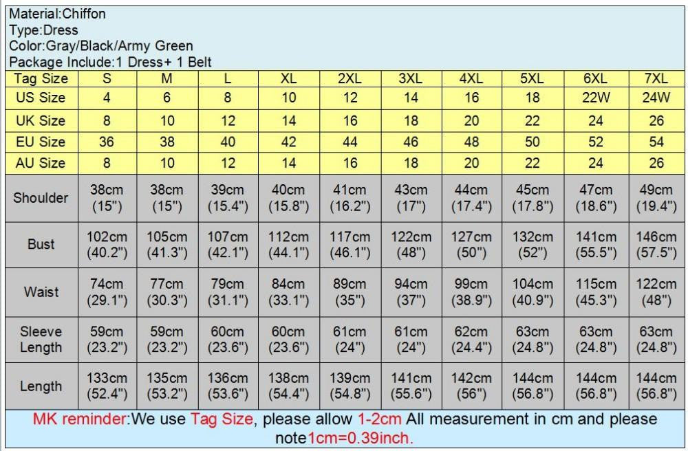 Women Vintage Casual Loose Long Maxi Split V Neck Dress Ladies Chiffon Beach Dress US Plus Size 4-24