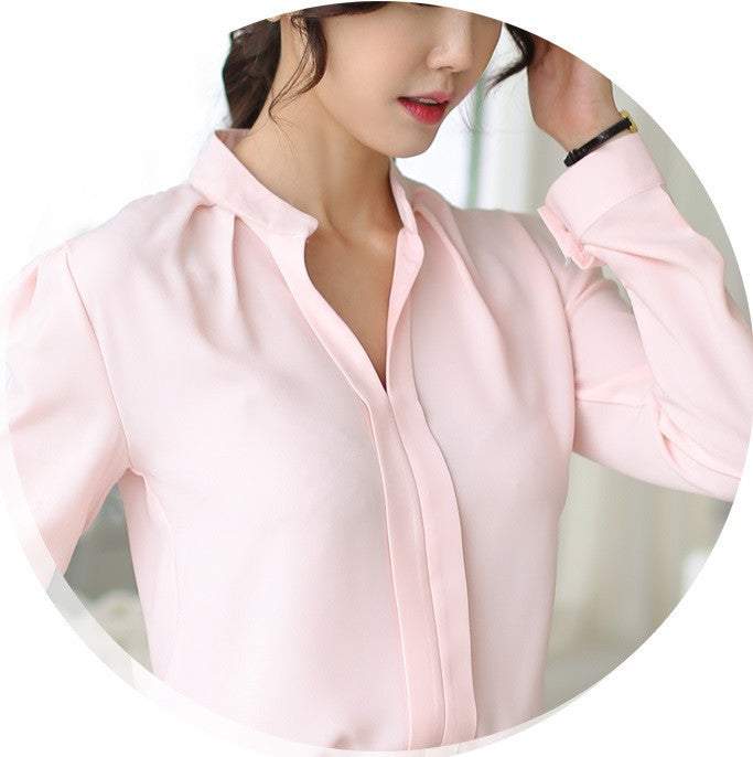 Fashion Women Tops Blouses Lady Long Sleeve V-Neck Chiffon Blouse Shirt Plus Size 5XL Ropa