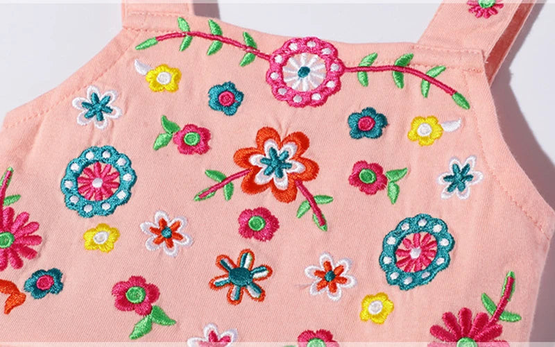 Baby Girls Casual Clothes Cotton Lovely Kids Summer Dress for Toddler Infant Children 2 to 7 years-Dollar Bargains Online Shopping Australia