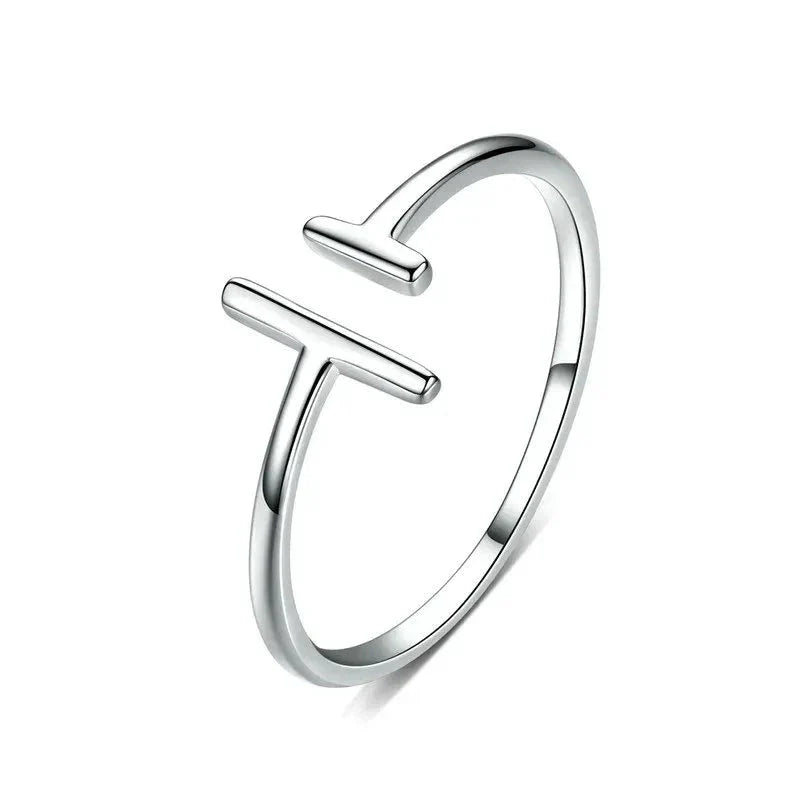 925 Sterling Silver Simple Minimalist Open Adjustable Finger Rings for Women Fashion Band Female-Dollar Bargains Online Shopping Australia
