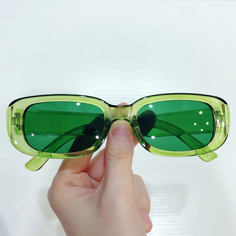 Small Rectangle Sunglasses Women Oval Vintage Brand Designer Square Sun Glasses For Women Shades Female Eyewear Anti-glare UV400