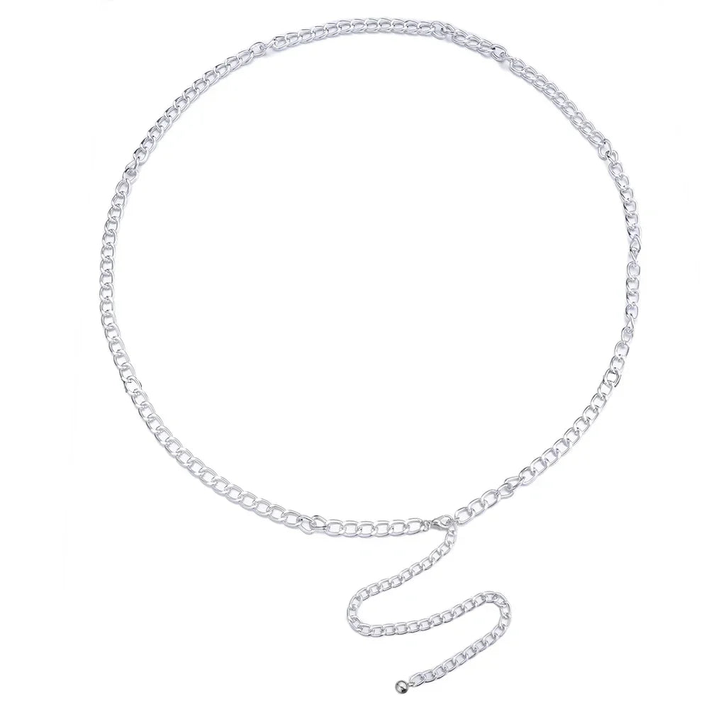 Double Thin Chain Women's Waist Chain Charming Butterfly Stainless Steel Belly Chain Summer Beach Bikini Body Jewelry-Dollar Bargains Online Shopping Australia