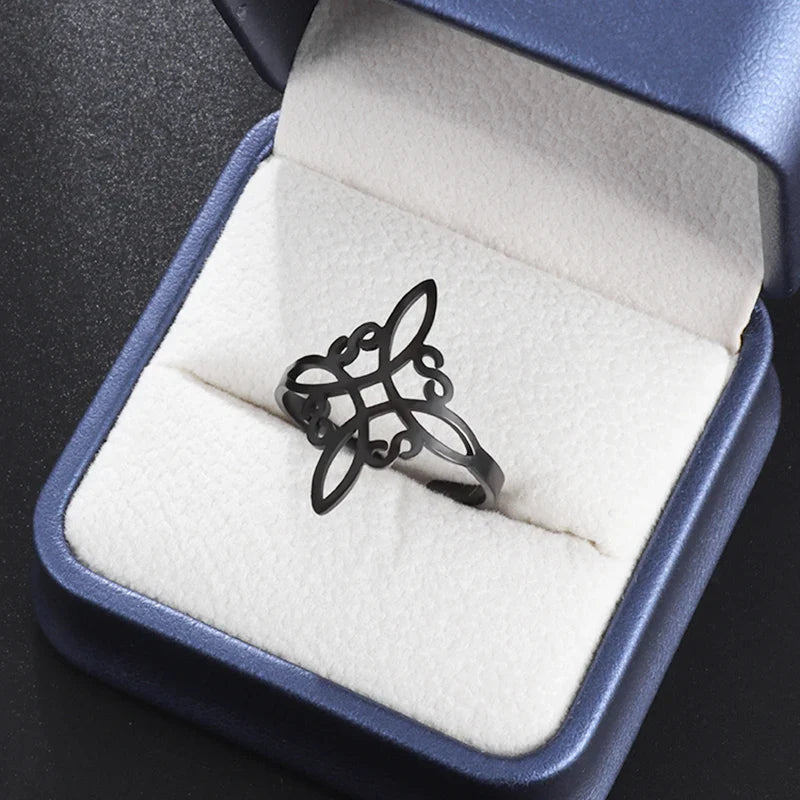 Witch Knot Necklace Stainless Steel Magic Knot Pagan Witchcraft Symbols Pendant Celtic Knot Necklace Jewelry Gifts for Women-Dollar Bargains Online Shopping Australia