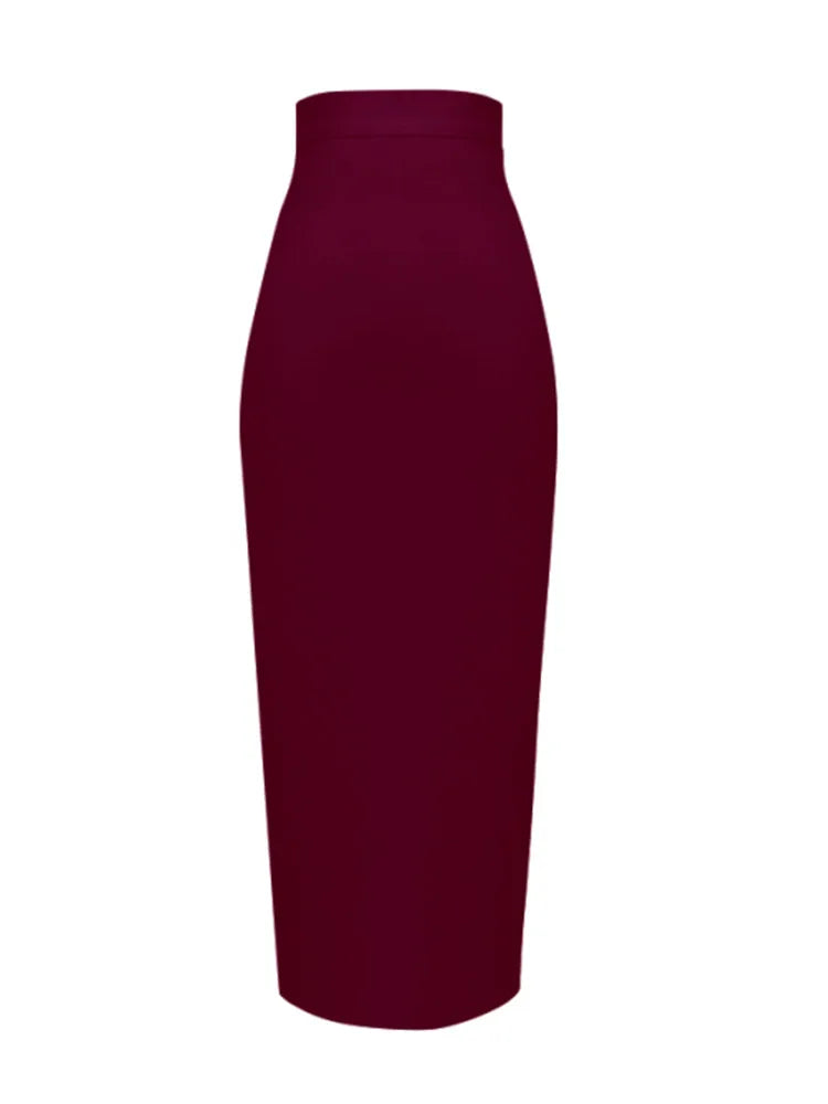 Knee Length Bandage Skirt Women Elastic Bodycon Summer Pencil Skirts-Dollar Bargains Online Shopping Australia