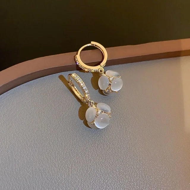 Simple Temperament Circle Pearl Earrings Fashion Small Versatile Earrings Women's Jewelry-Dollar Bargains Online Shopping Australia