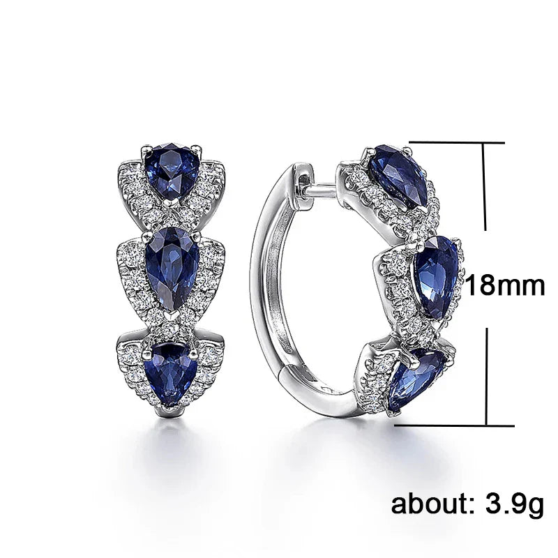Cubic Zirconia Hoop Earrings Wedding Party Elegant Accessories for Women Anniversary-Dollar Bargains Online Shopping Australia