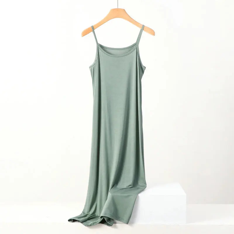 Modal Dress Spaghetti strap bottoming dresses Halter sundress Camisoles slips Inner Petticoat-Dollar Bargains Online Shopping Australia
