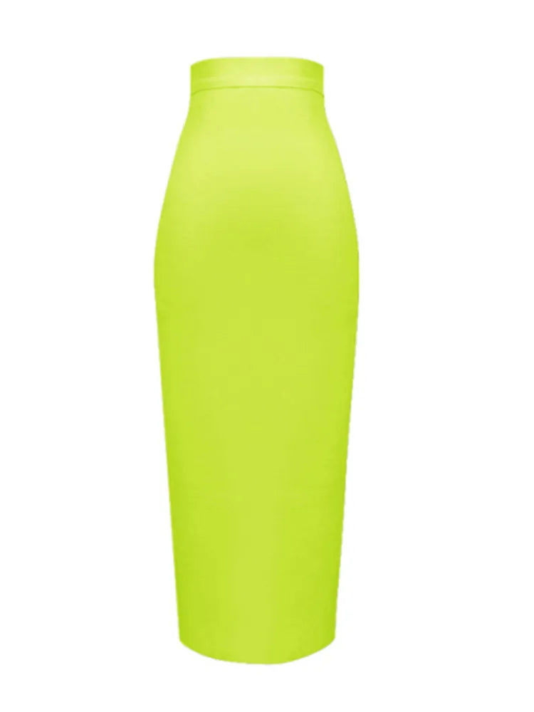 Knee Length Bandage Skirt Women Elastic Bodycon Summer Pencil Skirts-Dollar Bargains Online Shopping Australia