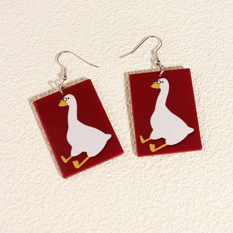 Earrings For Women Girls Hip Hop Cute Exaggeration Special Creativity Jewelry Cartoon Animal Alien Frog Duck Goose Cat-Dollar Bargains Online Shopping Australia