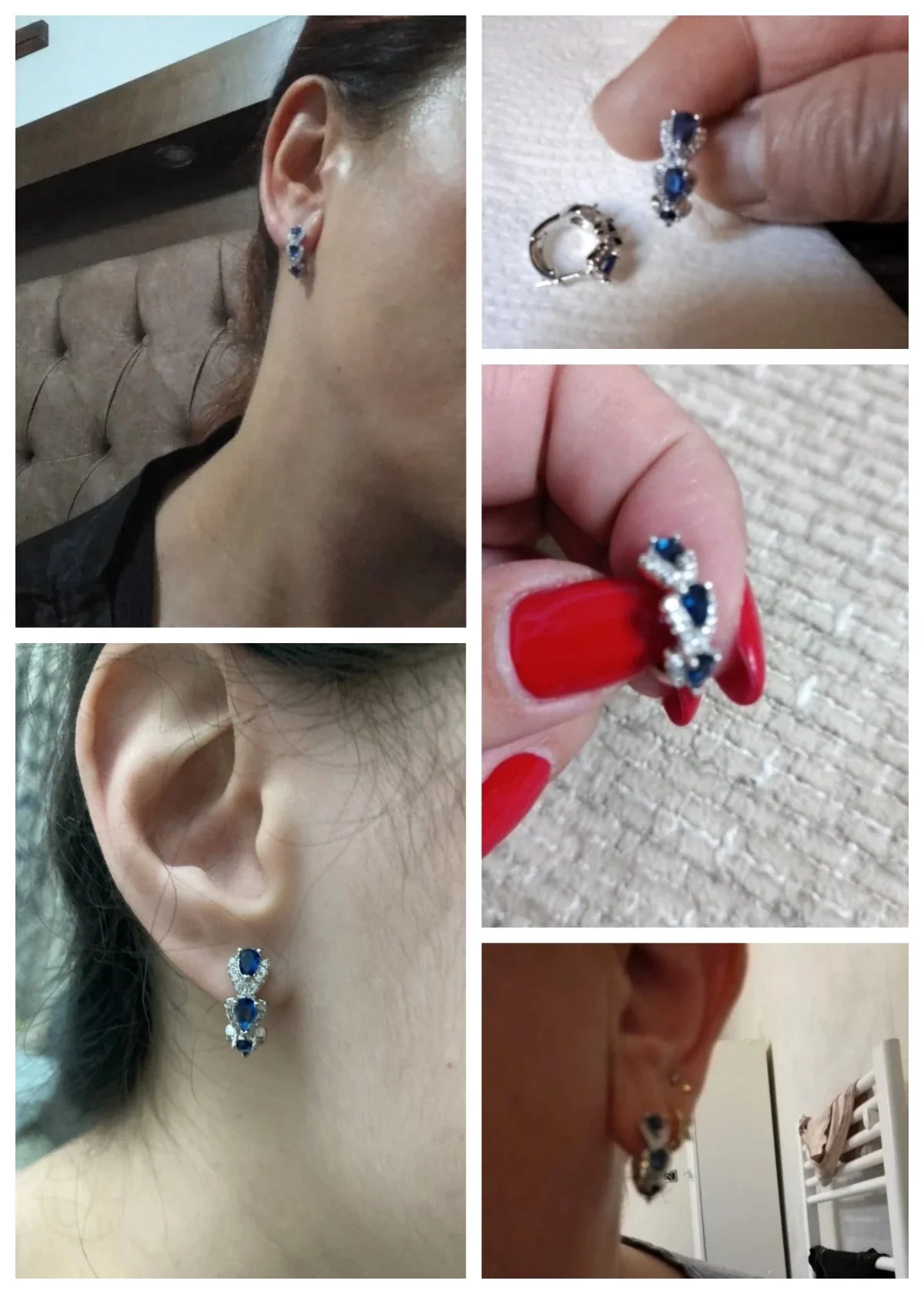 Cubic Zirconia Hoop Earrings Wedding Party Elegant Accessories for Women Anniversary-Dollar Bargains Online Shopping Australia