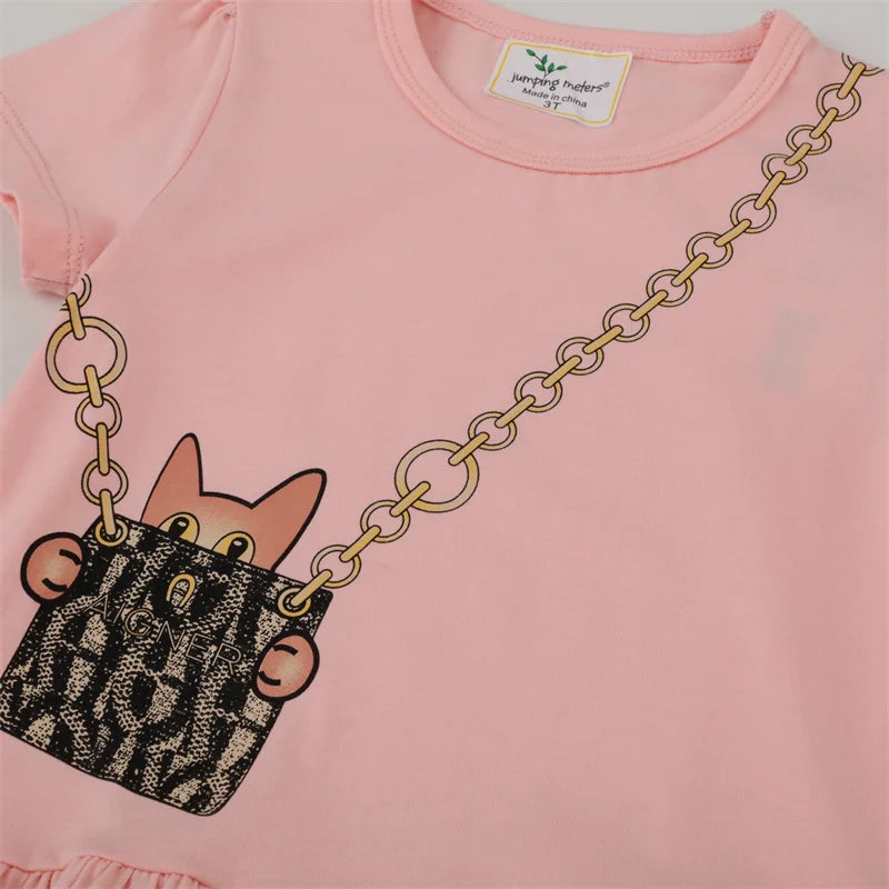 Girls Dresses Bag Print Hot Selling Baby Summer Frocks Cotton Clothes Frocks Party Birthday-Dollar Bargains Online Shopping Australia