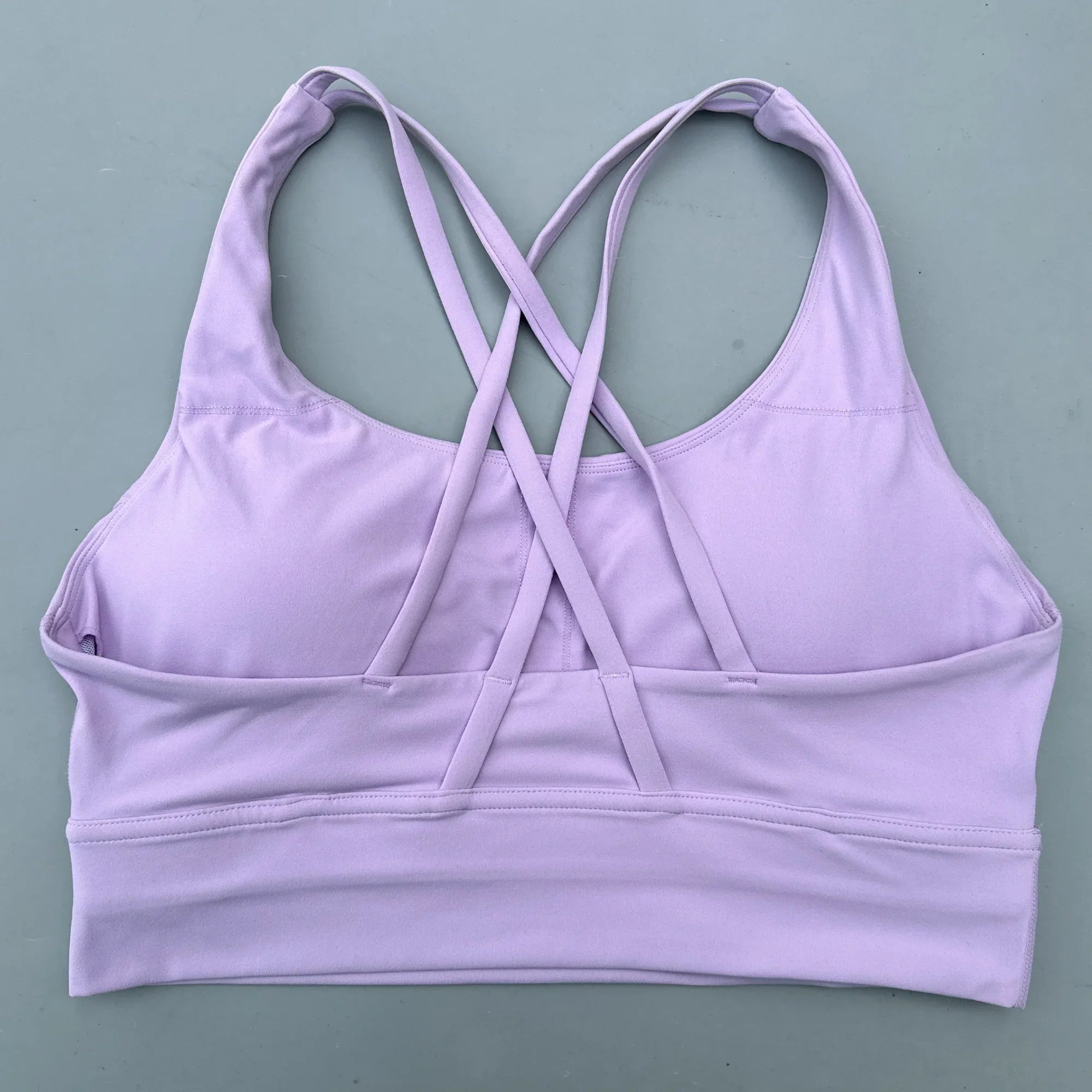Soft Cross Back Women Fitness Bra Tights Yoga Vest High Strength Shockproof Gym Sports Top Push Up With Chest Pad-Dollar Bargains Online Shopping Australia
