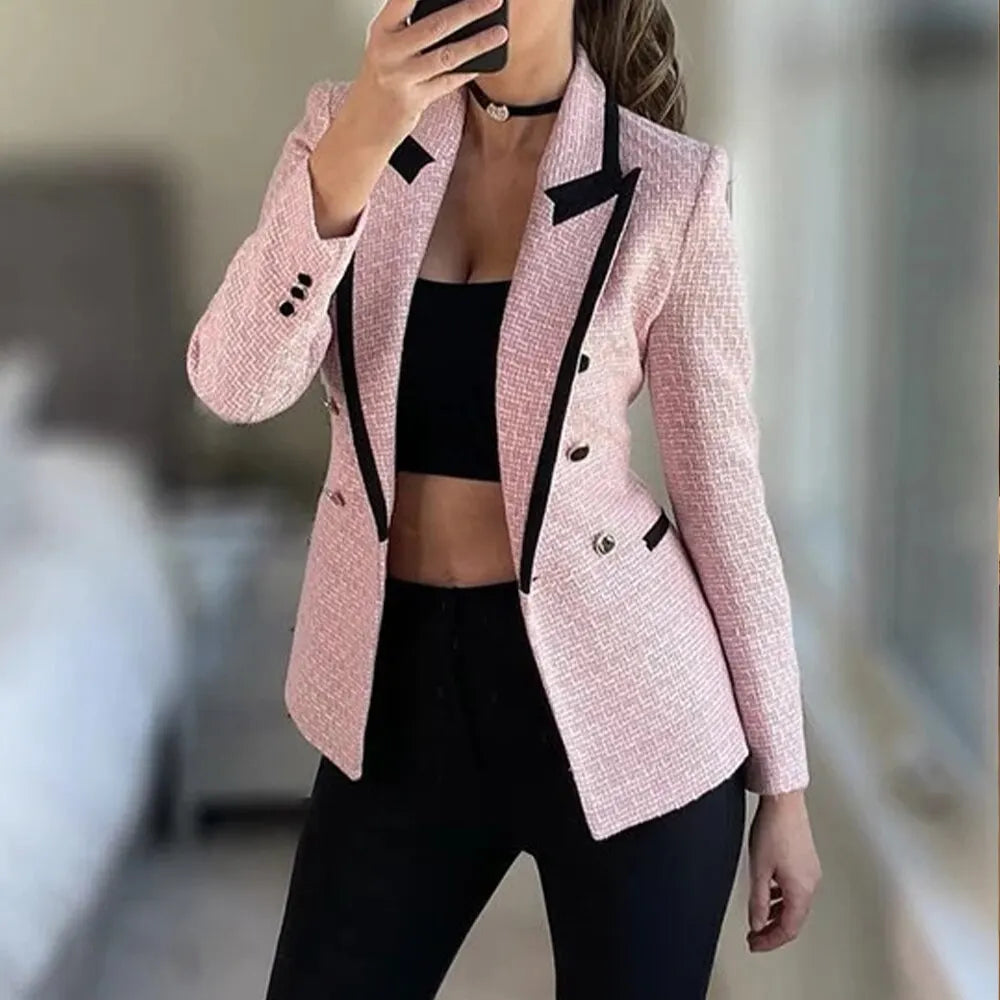 Women's New Fashion Solid Color Coarse Textile Vintage Texture Simple Casual Funds Top