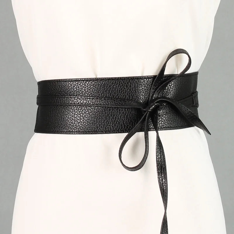 Women Lace Up Belt New BowKnot Belts for WomenWaistband Dress Belt
