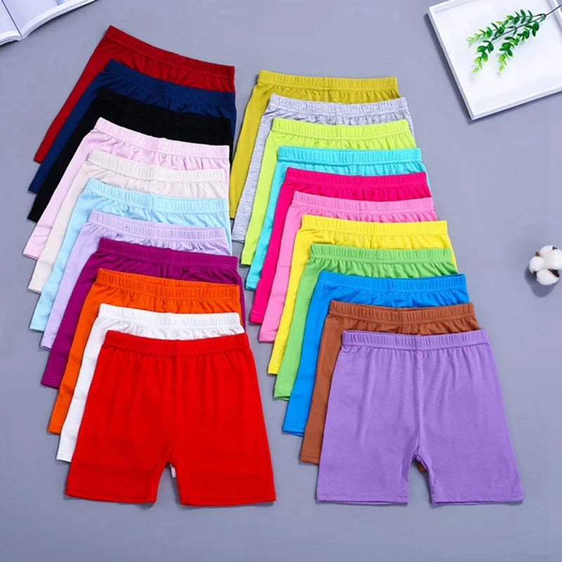 6pcs Summer Children Sports Shorts Set Candy Color Kids Short Elastic Waist Beach Shorts Cotton Toddler Dance Clothes-Dollar Bargains Online Shopping Australia