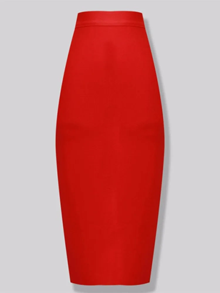 Knee Length Bandage Skirt Women Elastic Bodycon Summer Pencil Skirts-Dollar Bargains Online Shopping Australia