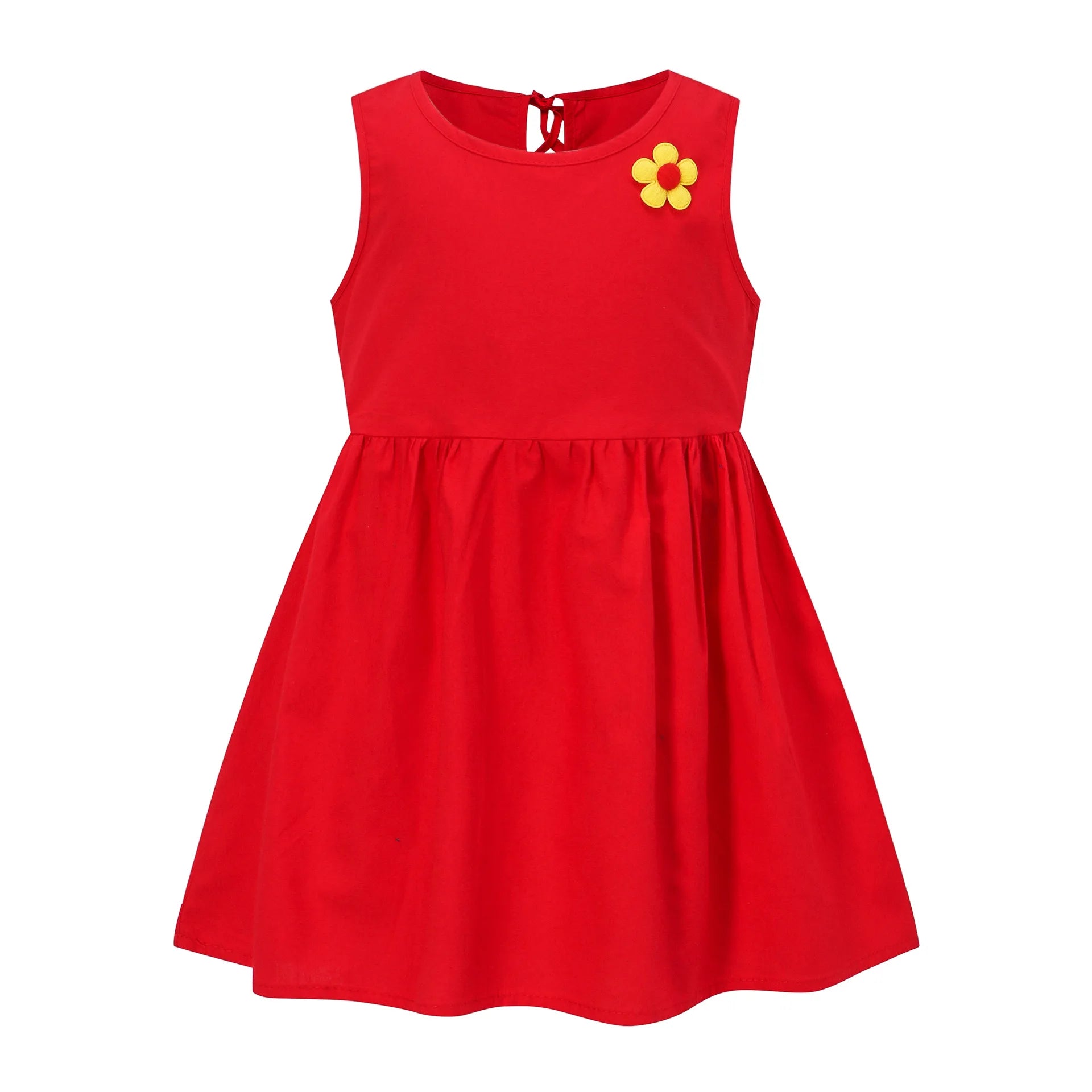 Girl Vest Dress Kids Sleeveless Printed Princess Dress Baby Broken Flowers Casual Sundress